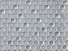 Argento grani hexagon 13x23x6