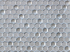 Argento grani hexagon 13x23x6