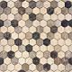 Pietra Mix 1 MAT hex 18x30x6