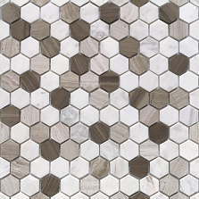 Pietra Mix 3 MAT hex 18x30x6