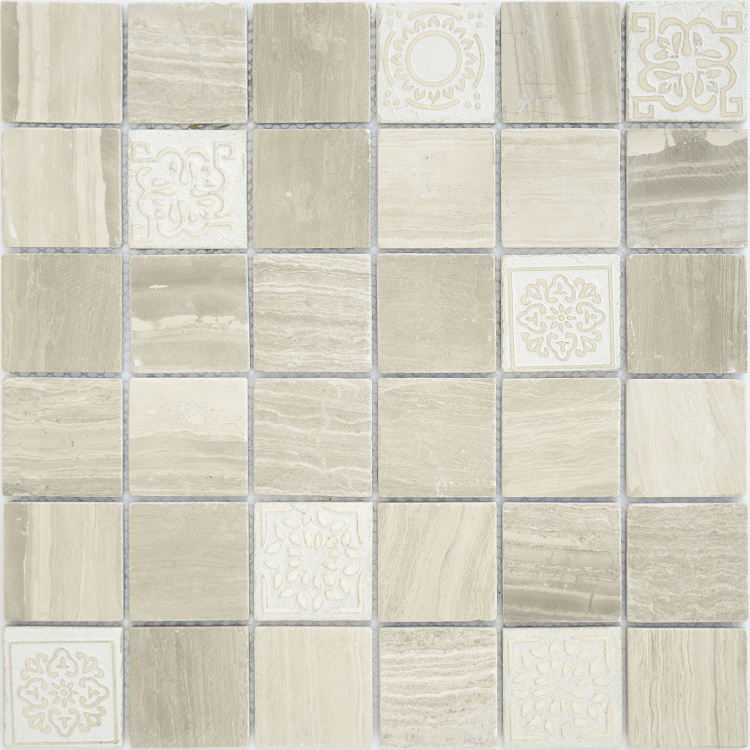Art Travertino Silver MAT 48x48x8